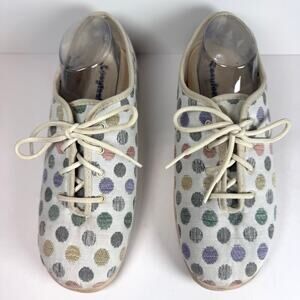 Cosyfeet Sammi Summer Spot Lace Up Comfort Shoes Polka Dots Roomy Size US 11/UK9